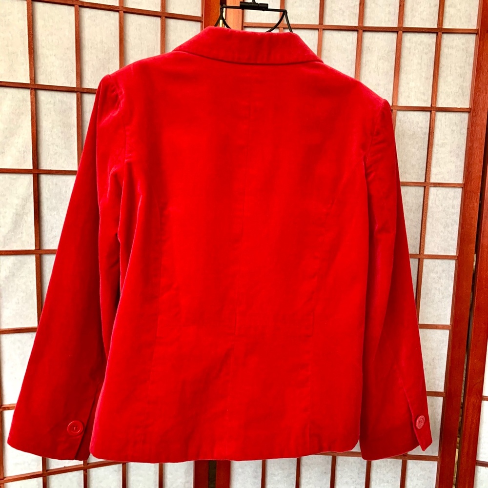 Studio Works Vintage Petite Cherry Velvety Blazer - Picture 4 of 7